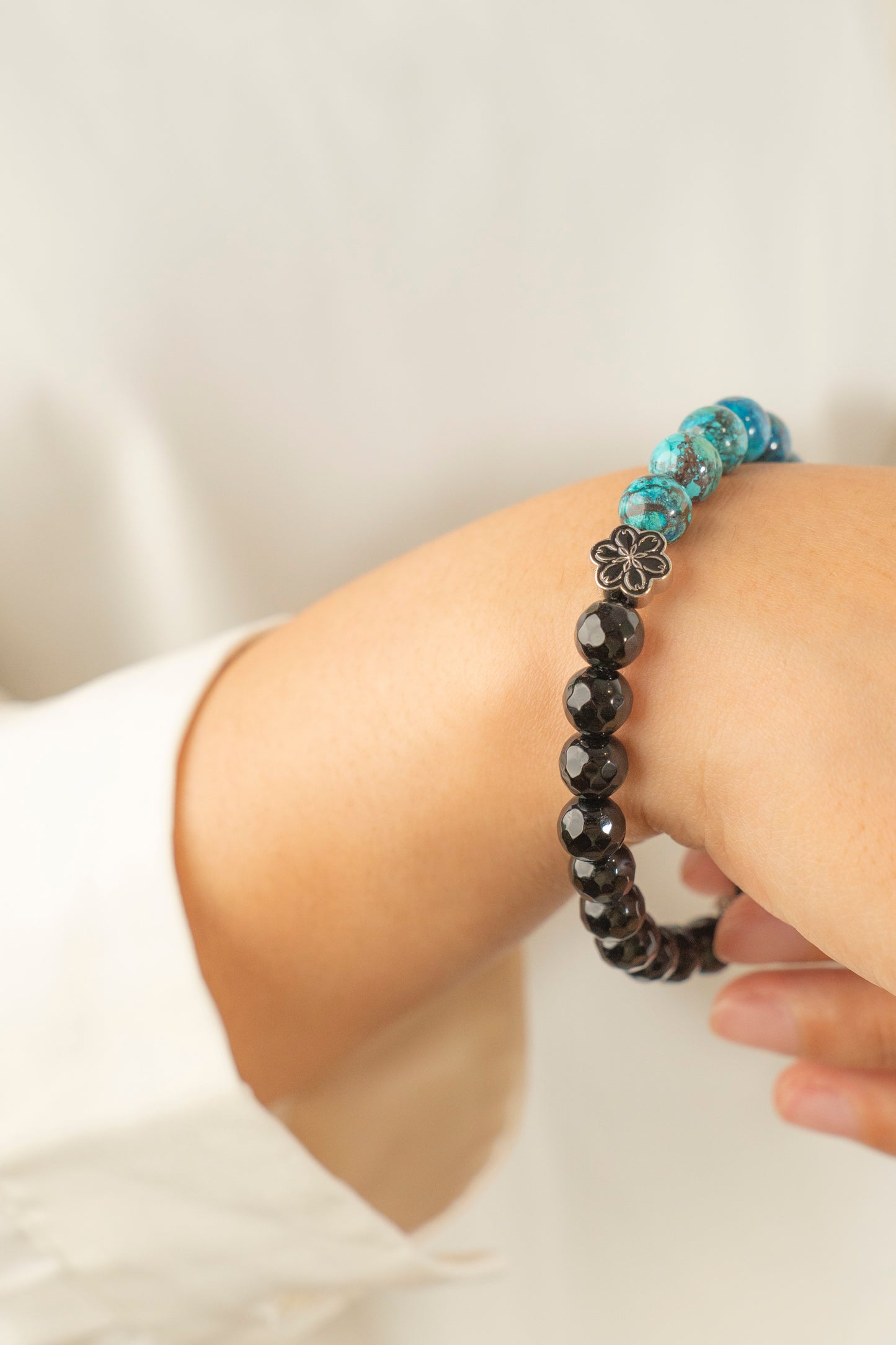 Birthstone Turquoise Bracelet - DEC - Half Eclipse - mulstio -7
