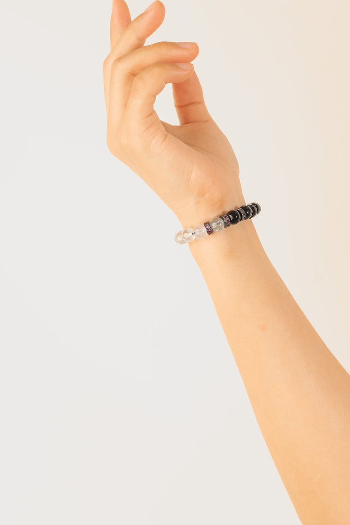 Birthstone Topaz Bracelet - APR - Half Eclipse - Mulsito -4