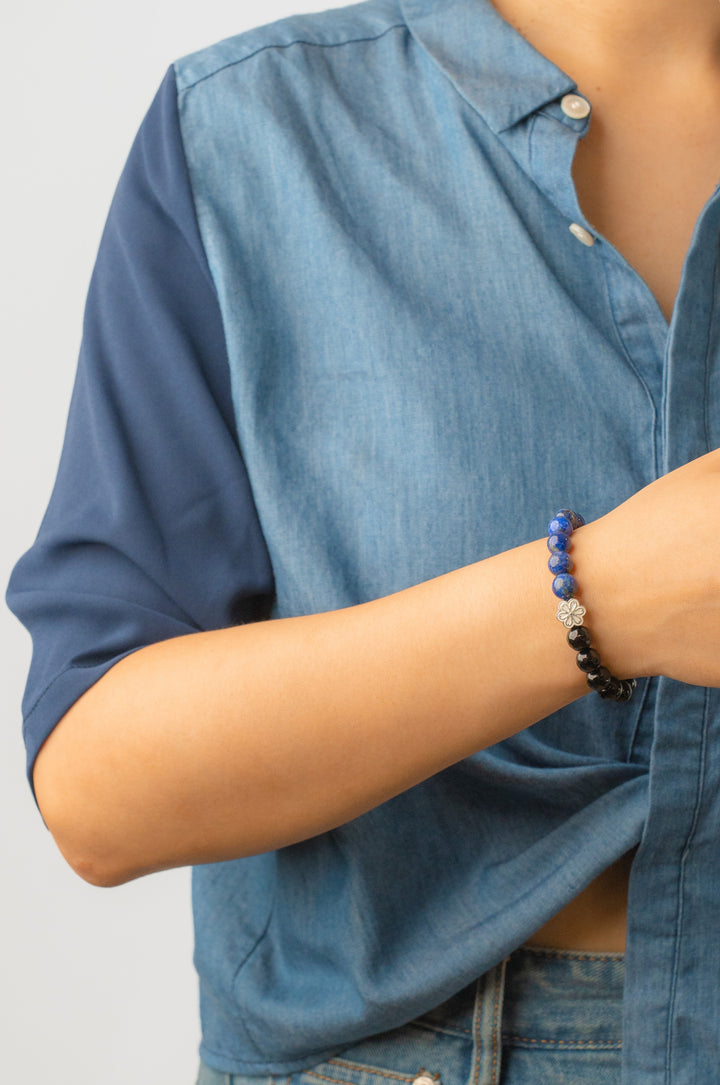 Birthstone Lazurite Bracelet - SEP - Half Eclipse - Mulstio - 4