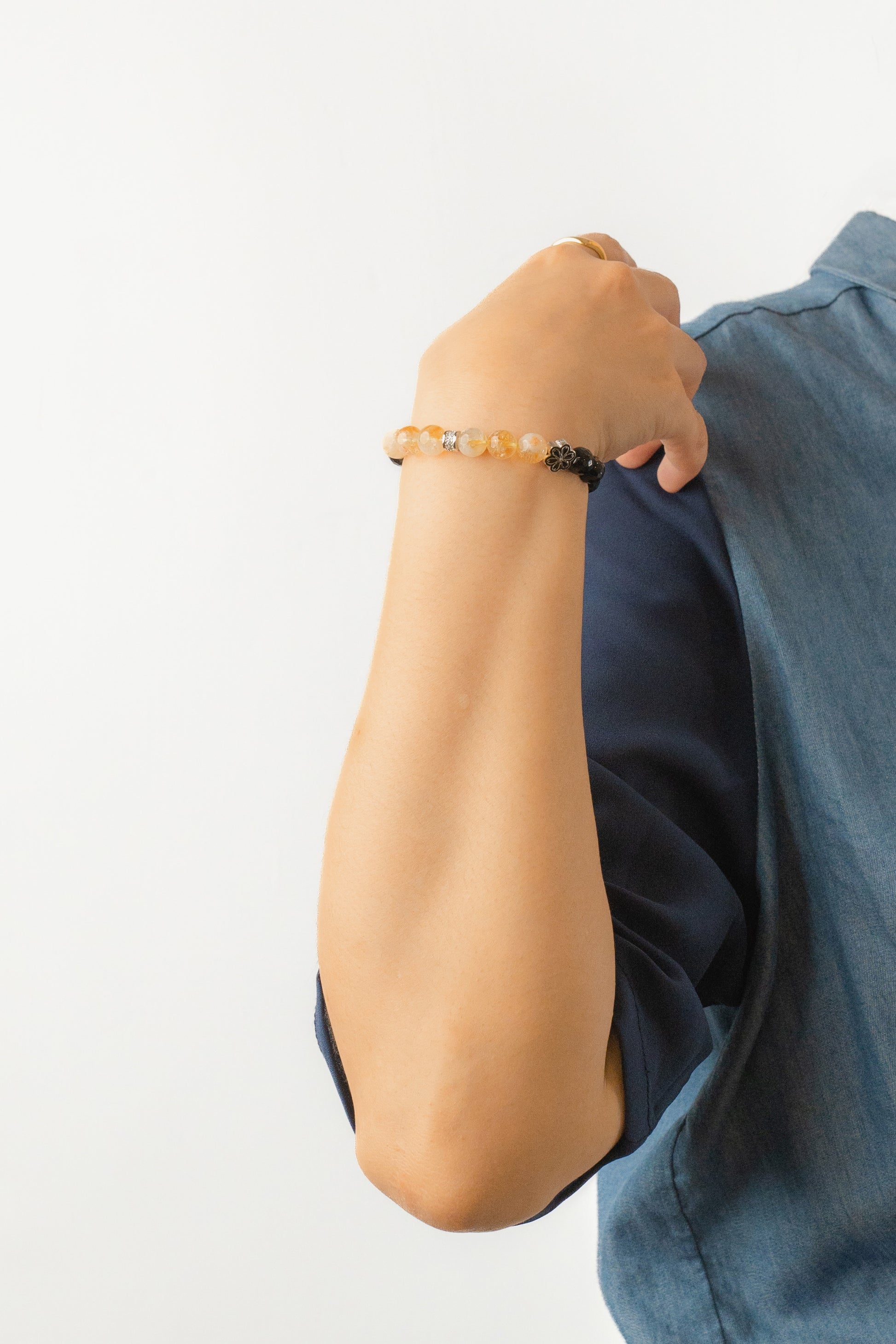 Birthstone Citrine Bracelet - NOV - Quarter Eclipse - Mulstio - 7