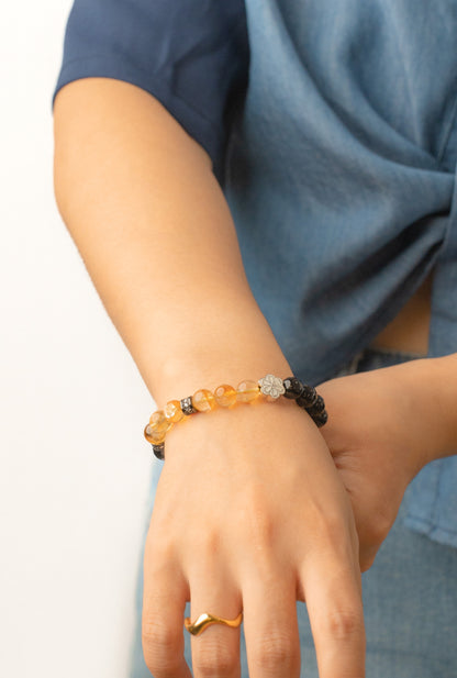 Birthstone Citrine Bracelet - NOV - Quarter Eclipse - Mulsito - 7