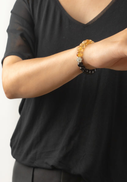 Birthstone Citrine Bracelet - NOV - Half Eclipse - mulstio -4