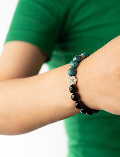 Birthstone Turquoise Bracelet - DEC - Quarter Eclipse - mulstio -9