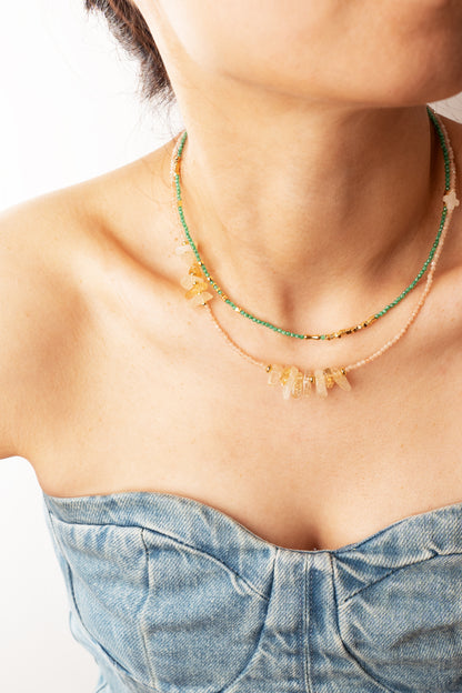 Irregular Natural Gemstone Beaded Choker