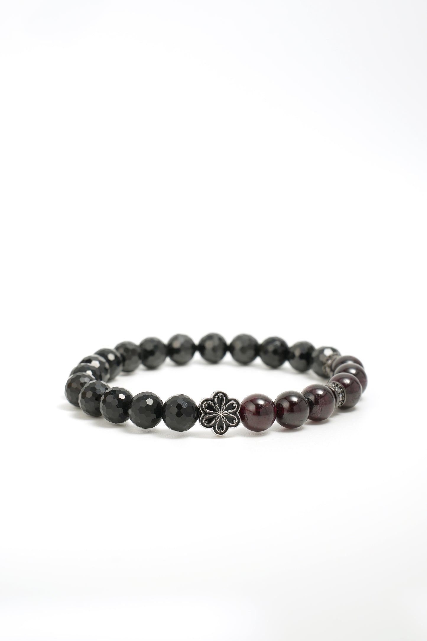 Birthstone Garnet Bracelet - JAN - Quarter Eclipse - Mulsito -3