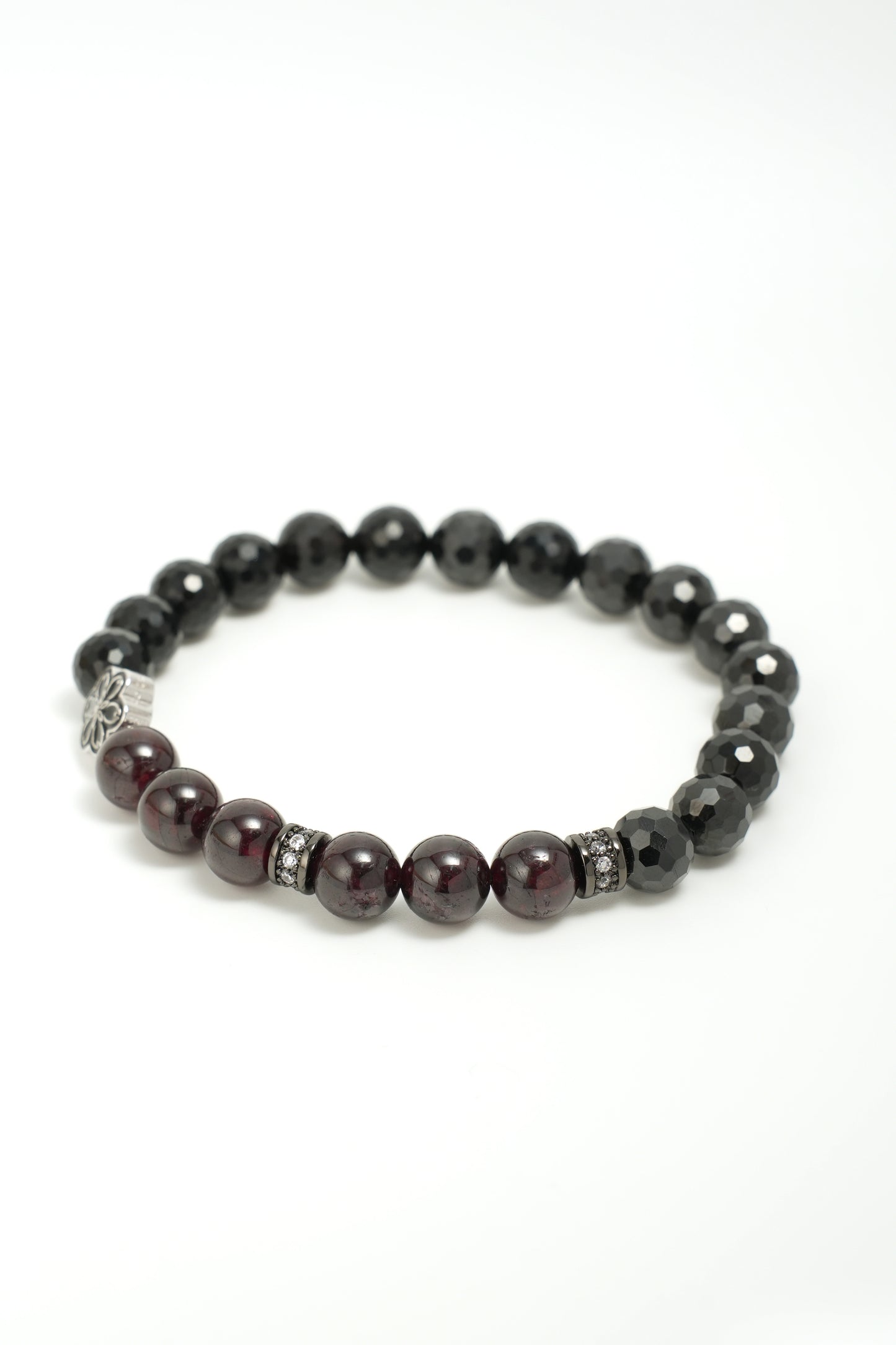 Birthstone Garnet Bracelet - JAN - Quarter Eclipse - Mulsito -5