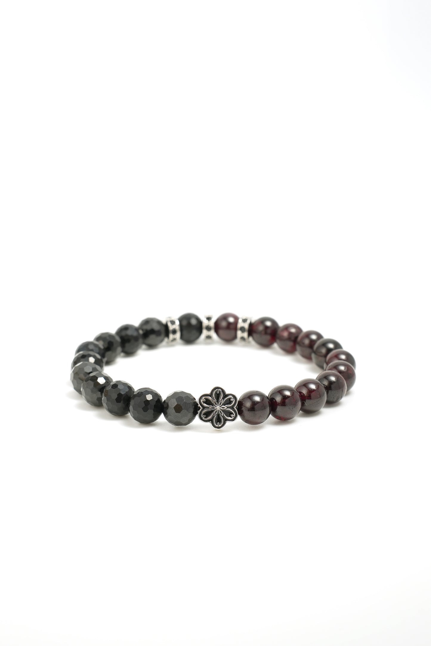 Birthstone Garnet Bracelet - JAN - Half Eclipse - Mulsito -3