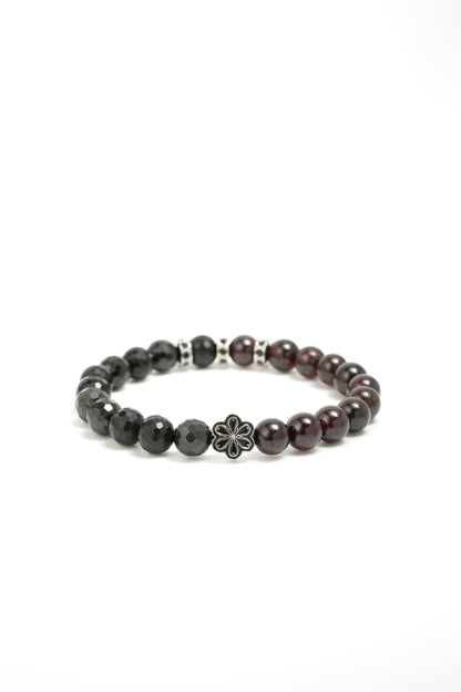 Birthstone Garnet Bracelet - JAN - Half Eclipse - Mulsito -3