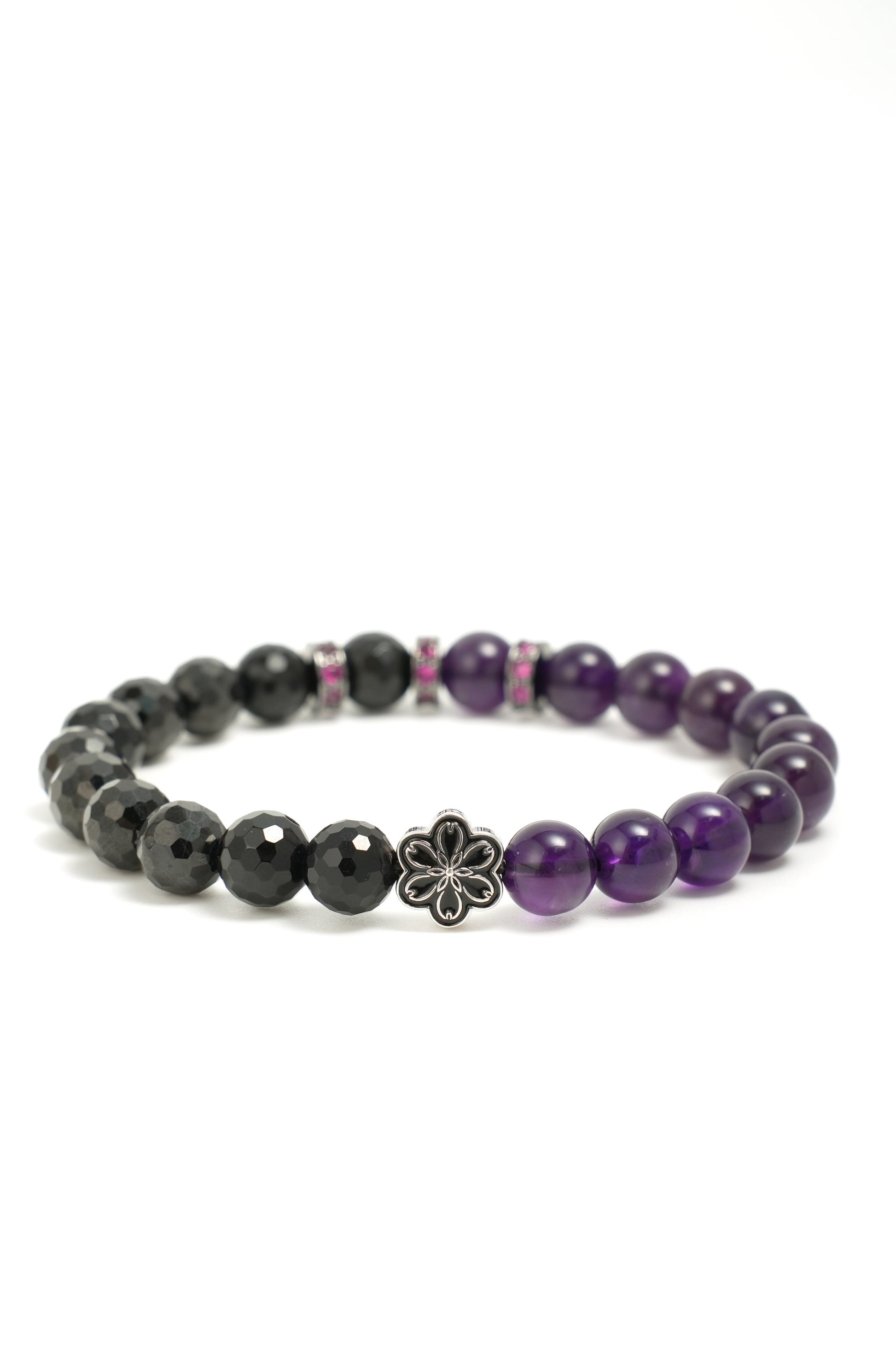 Birthstone Amethyst Bracelet - FEB - Half Eclipse Mulstio - 3