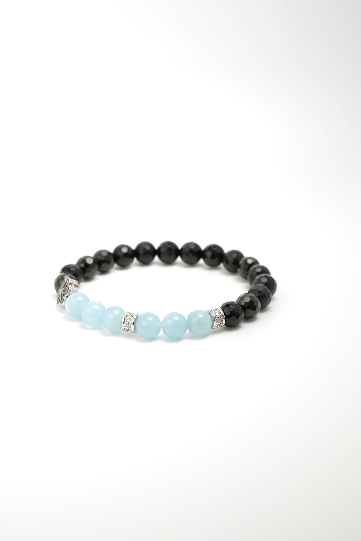 Birthstone  Aquamarine  Bracelet - MAR - Quarter Eclipse