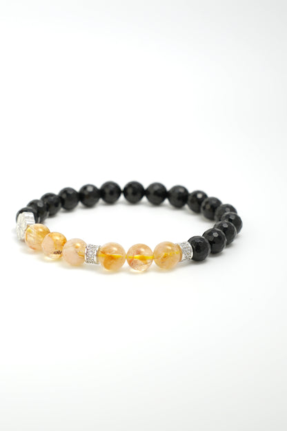 Birthstone Citrine Bracelet - NOV - Quarter Eclipse - Mulstio - 5