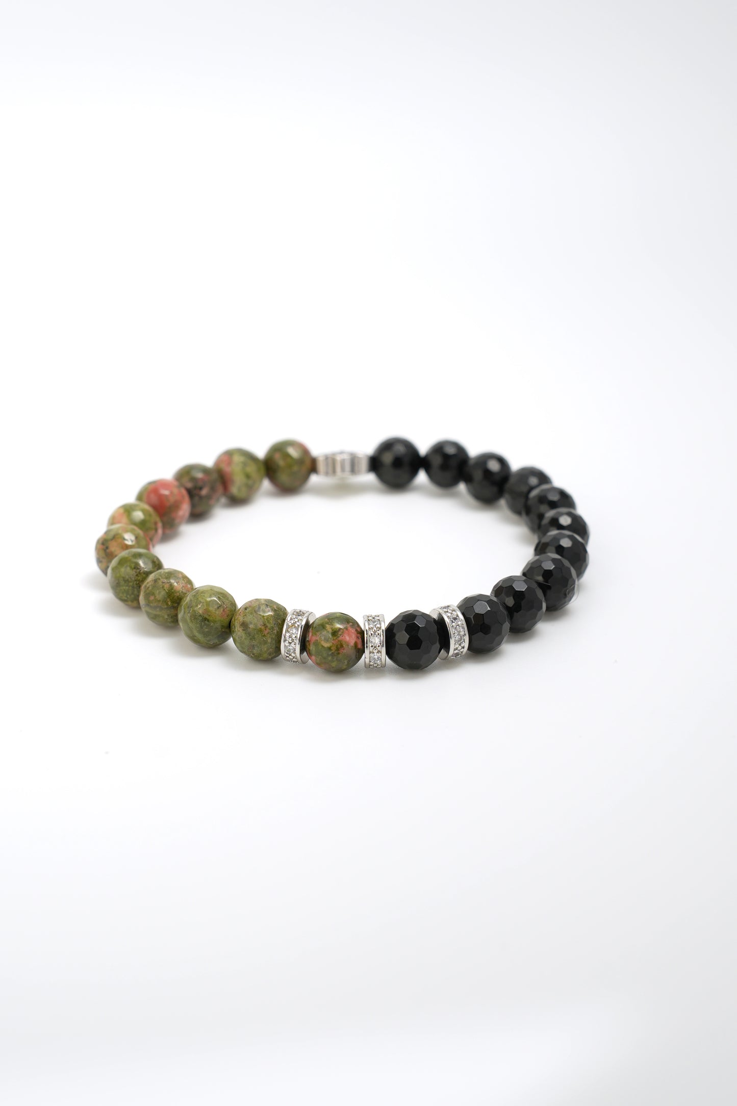 Birthstone Unakite Bracelet - MAY - Quarter Eclipse - Mulsito -6