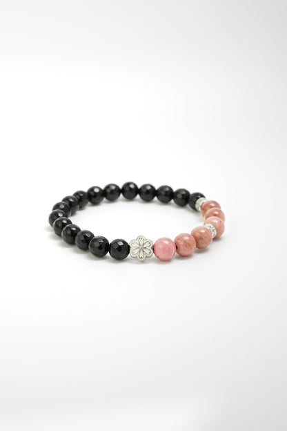 Birthstone Lnca Rose Bracelet - JUL - Quarter Eclipse - Mulstio - 3