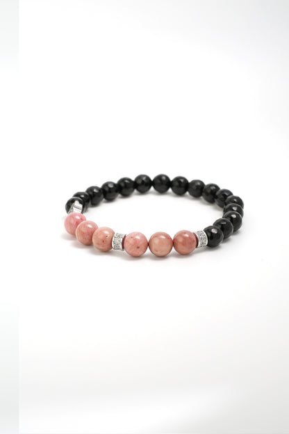 Birthstone Lnca Rose Bracelet - JUL - Quarter Eclipse - Mulstio - 5