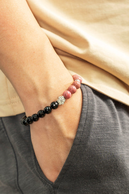 Birthstone Lnca Rose Bracelet - JUL - Quarter Eclipse - Mulstio - 8