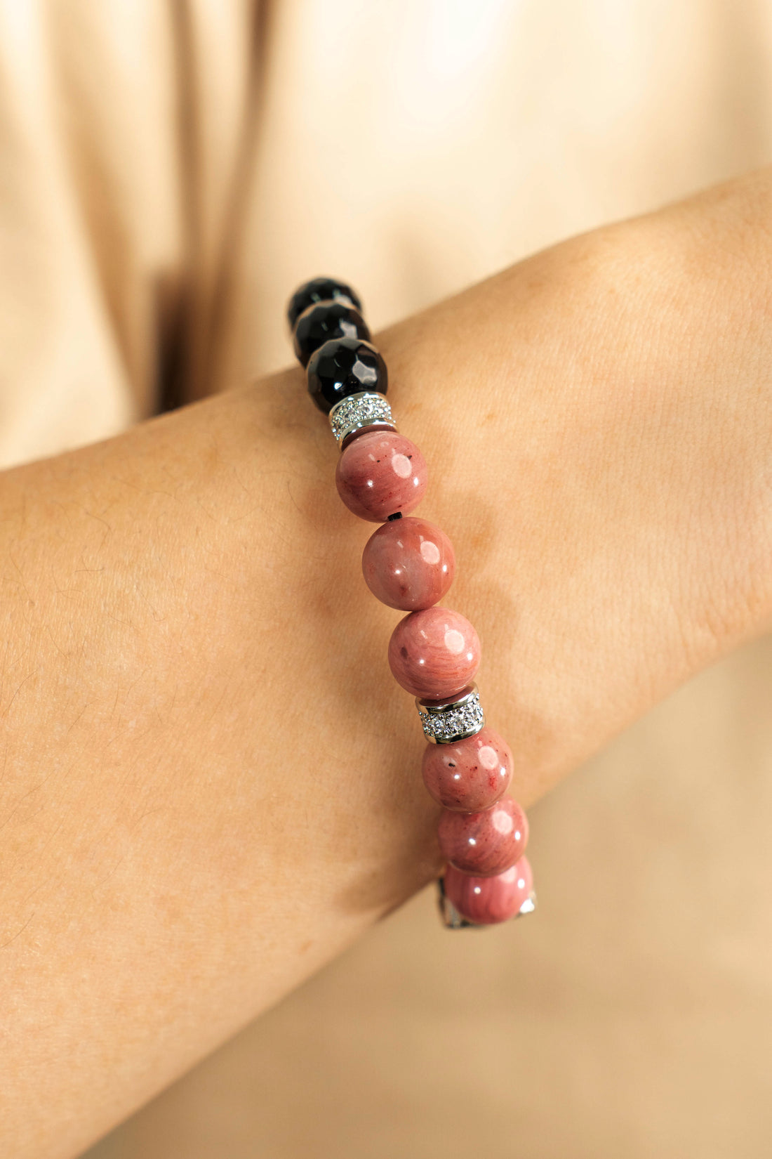 Birthstone Lnca Rose Bracelet - JUL - Quarter Eclipse - Mulstio - 9
