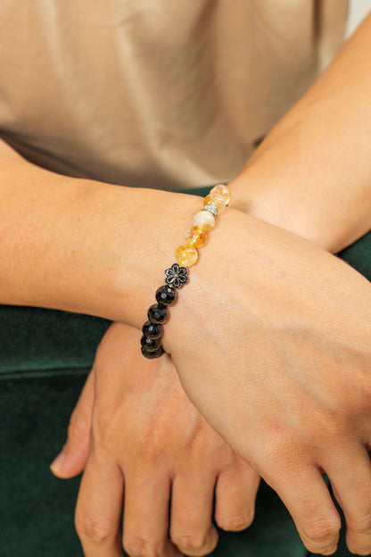 Birthstone Citrine Bracelet - NOV - Quarter Eclipse - Mulstio - 4
