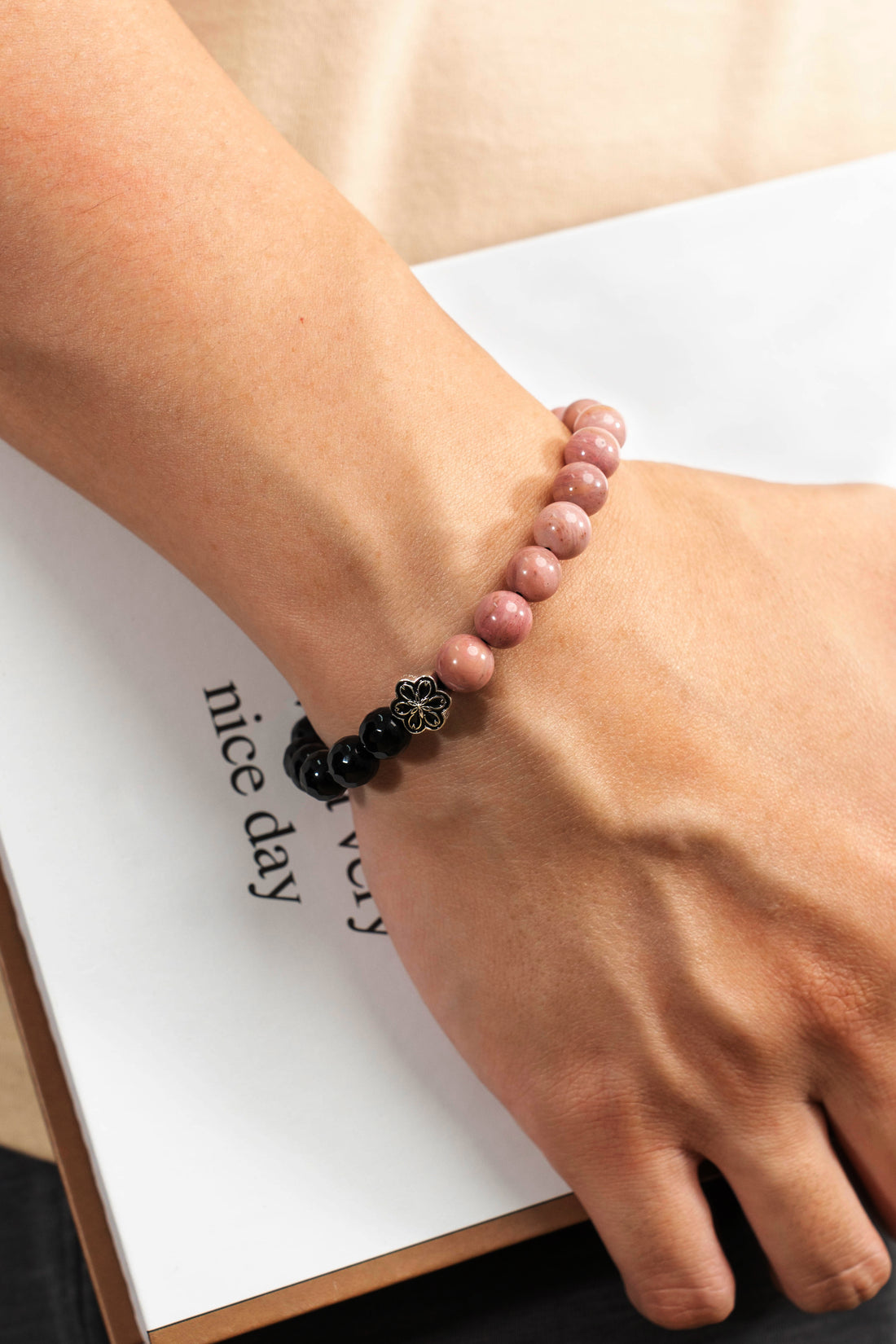 Birthstone Lnca Rose Bracelet - JUL - Half Eclipse - Mulsito -4