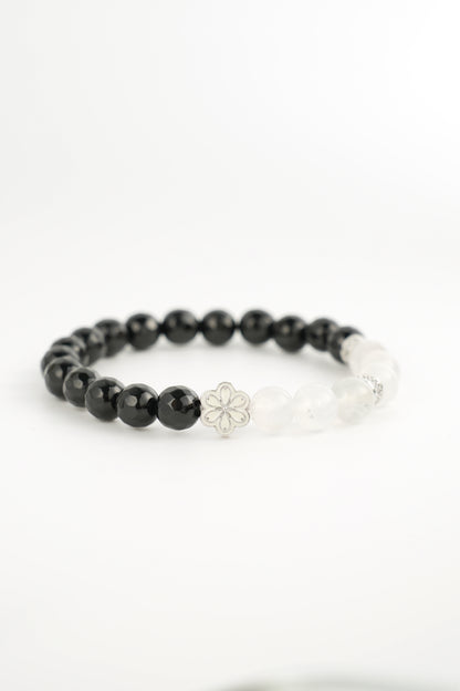 Birthstone Moonstone Bracelet - JUN - Quarter Ecilpse - Mulstio - 3