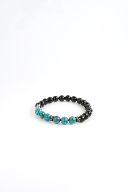 Birthstone Turquoise Bracelet - DEC - Quarter Eclipse - Mulstio -5