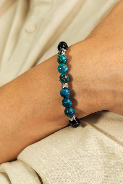 Birthstone Turquoise Bracelet - DEC - Quarter Eclipse - mulstio -8