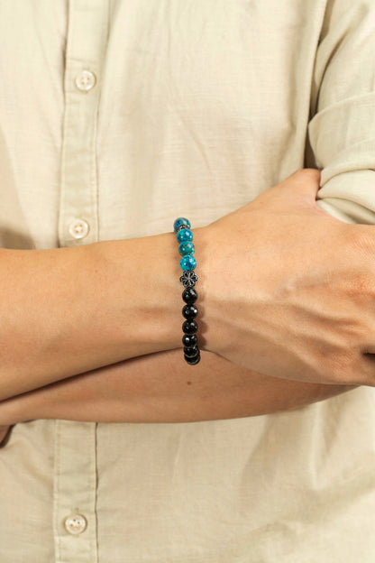 Birthstone Turquoise Bracelet - DEC - Quarter Eclipse - Mulstio -7