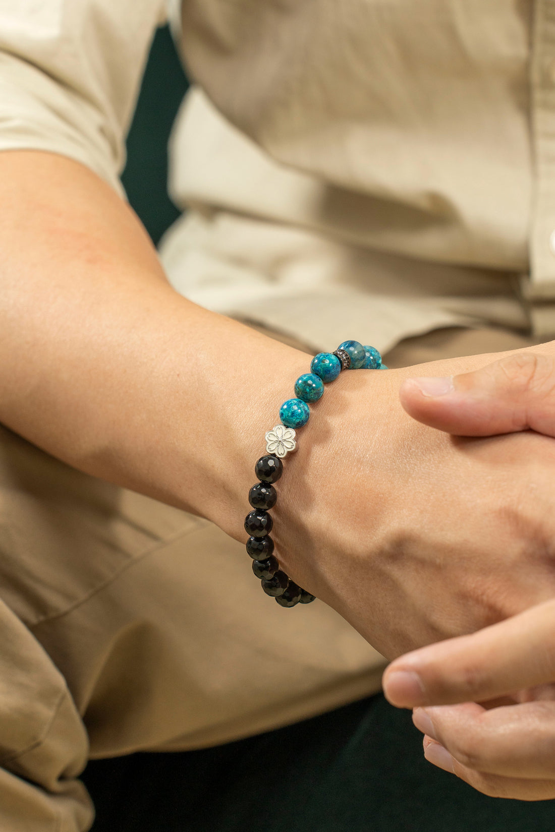 Birthstone Turquoise Bracelet - DEC - Quarter Eclipse - Mulstio -4