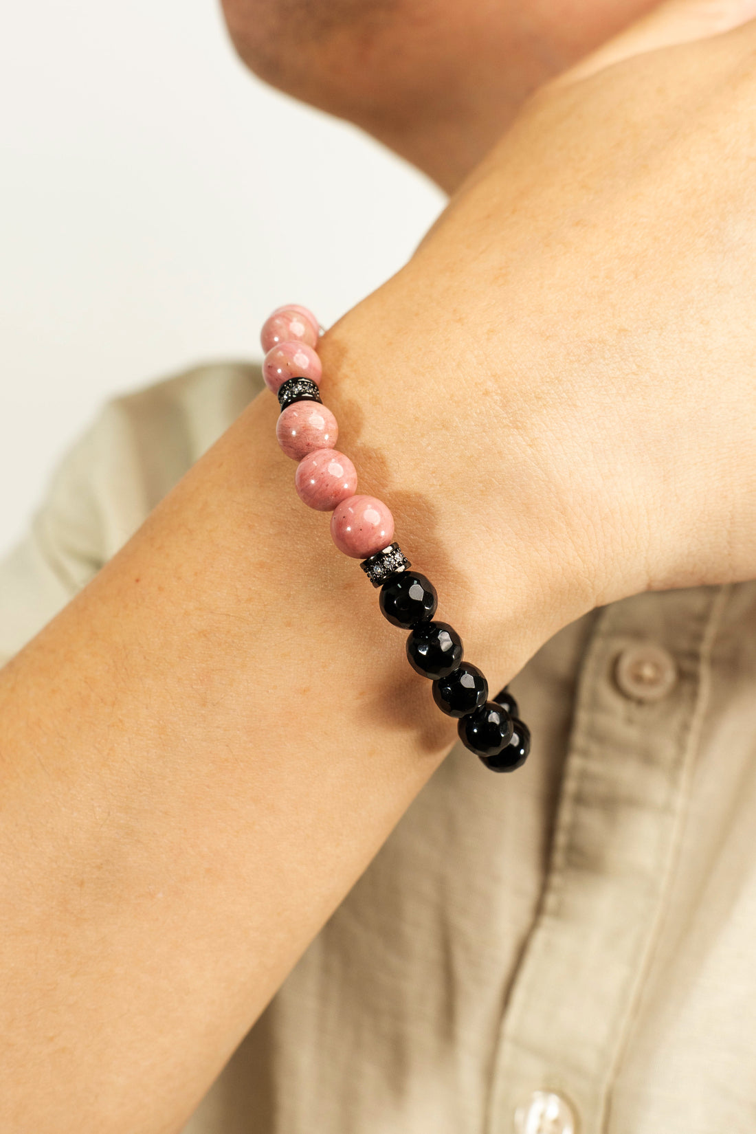 Birthstone Lnca Rose Bracelet - JUL - Quarter Eclipse - Mulstio -7