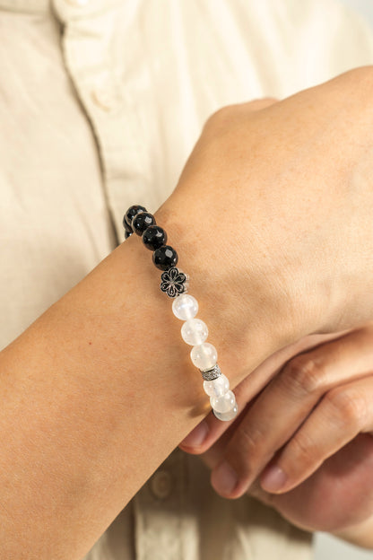 Birthstone Moonstone Bracelet - JUN - Quarter Ecilpse - Mulstio - 4