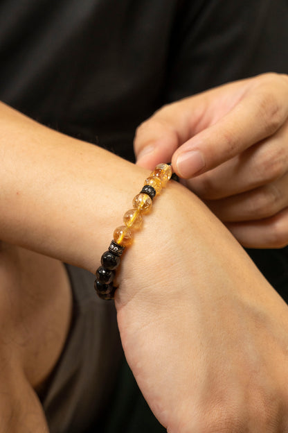 Birthstone Citrine Bracelet - NOV - Quarter Eclipse - Mulsito - 10