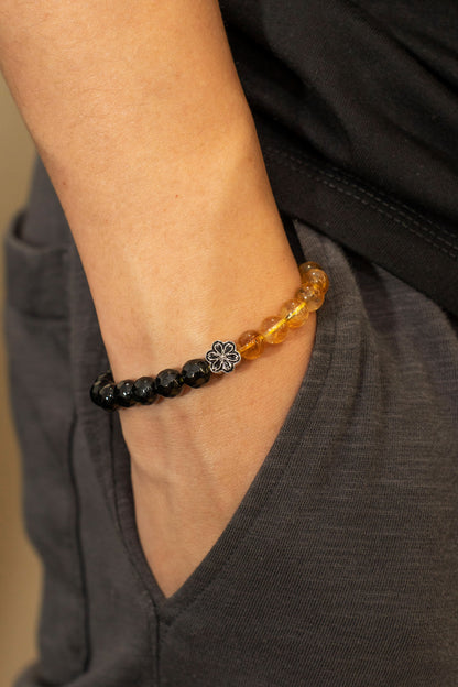 Birthstone Citrine Bracelet - NOV - Half Eclipse - mulstio -6