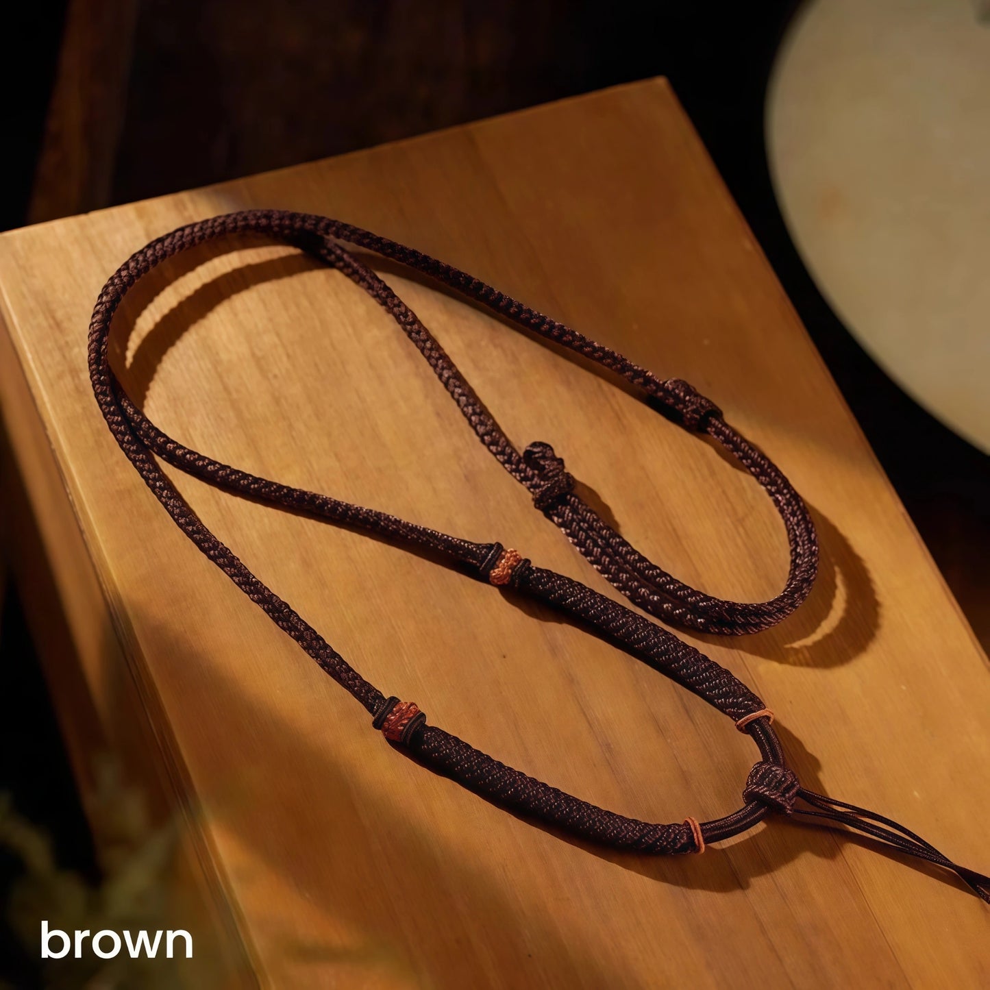 Exquisite Pattern Handwoven String Necklace - Adjustable Multi-Color Cord