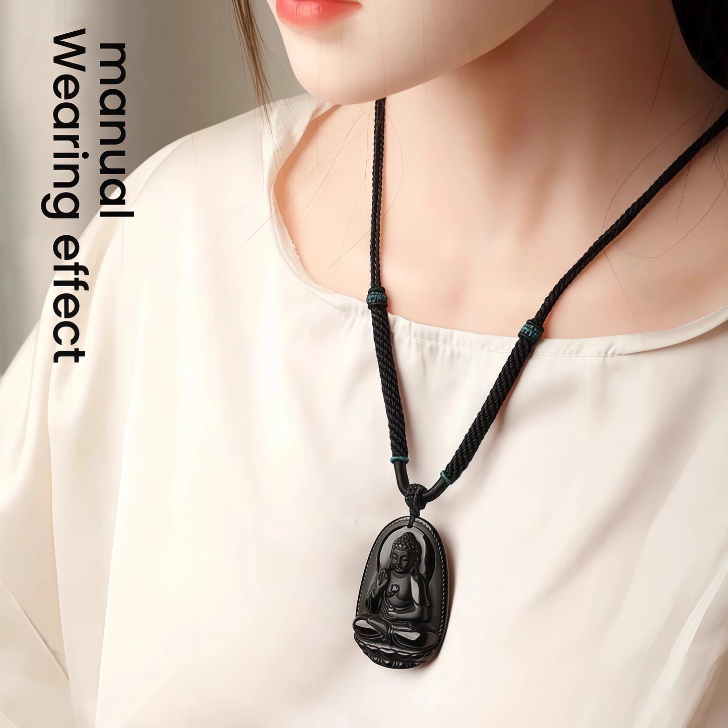 Exquisite Pattern Handwoven String Necklace - Adjustable Multi-Color Cord