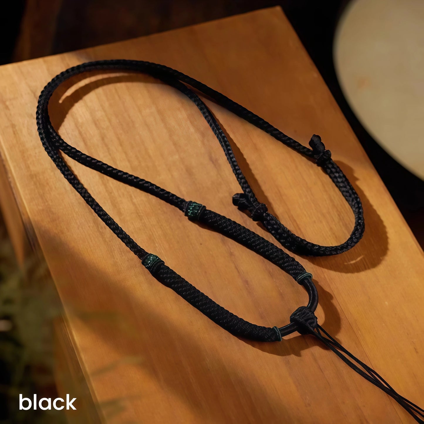 Exquisite Pattern Handwoven String Necklace - Adjustable Multi-Color Cord