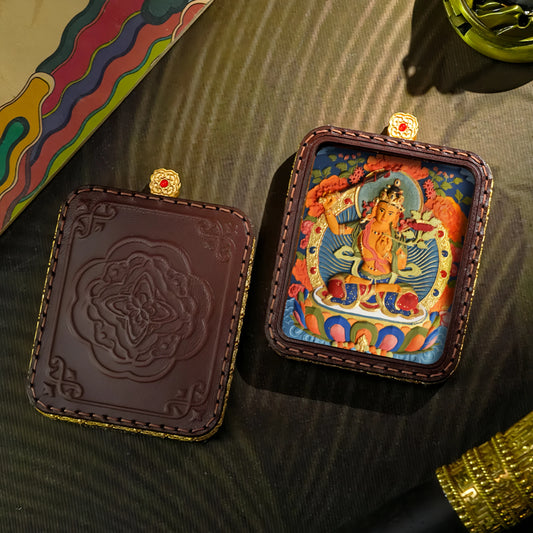 Manjushri Wisdom Sword Thangka Art Detailed View