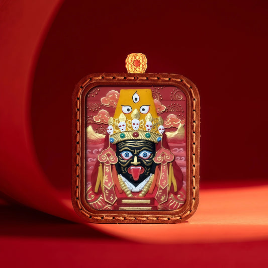 Zhagilhamu Thangka with Three Eyes - Female Wealth Protector