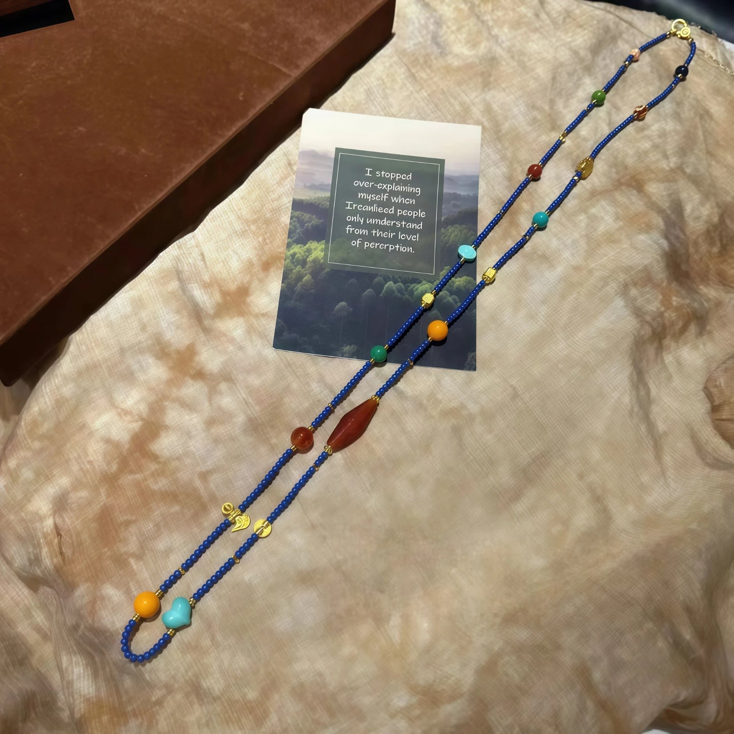 Lapis Lazuli Multi-Gem Elastic Necklace Bracelet