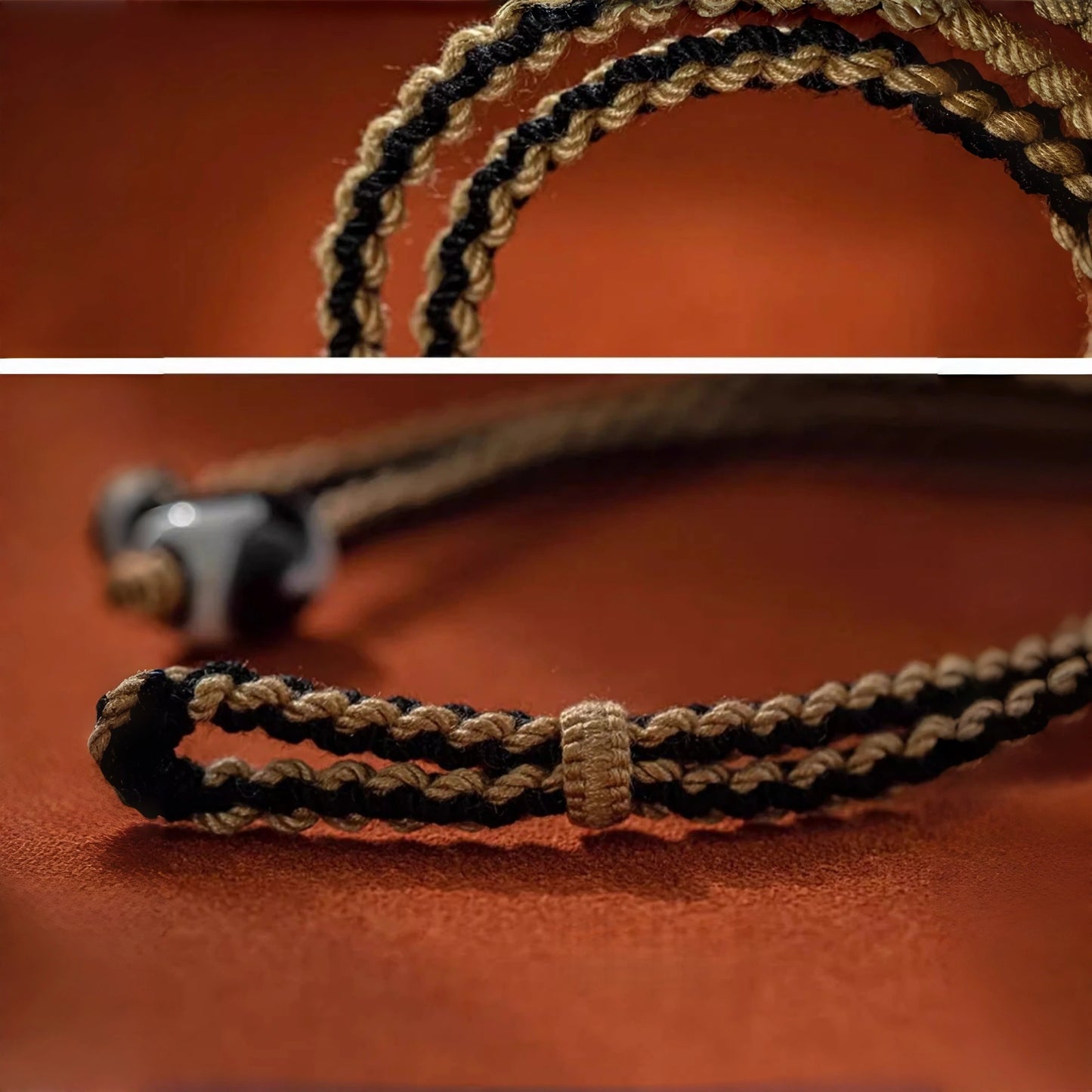 Luxury Bohemian Tassel String Necklace Multi Gemstone Adjustable Cord