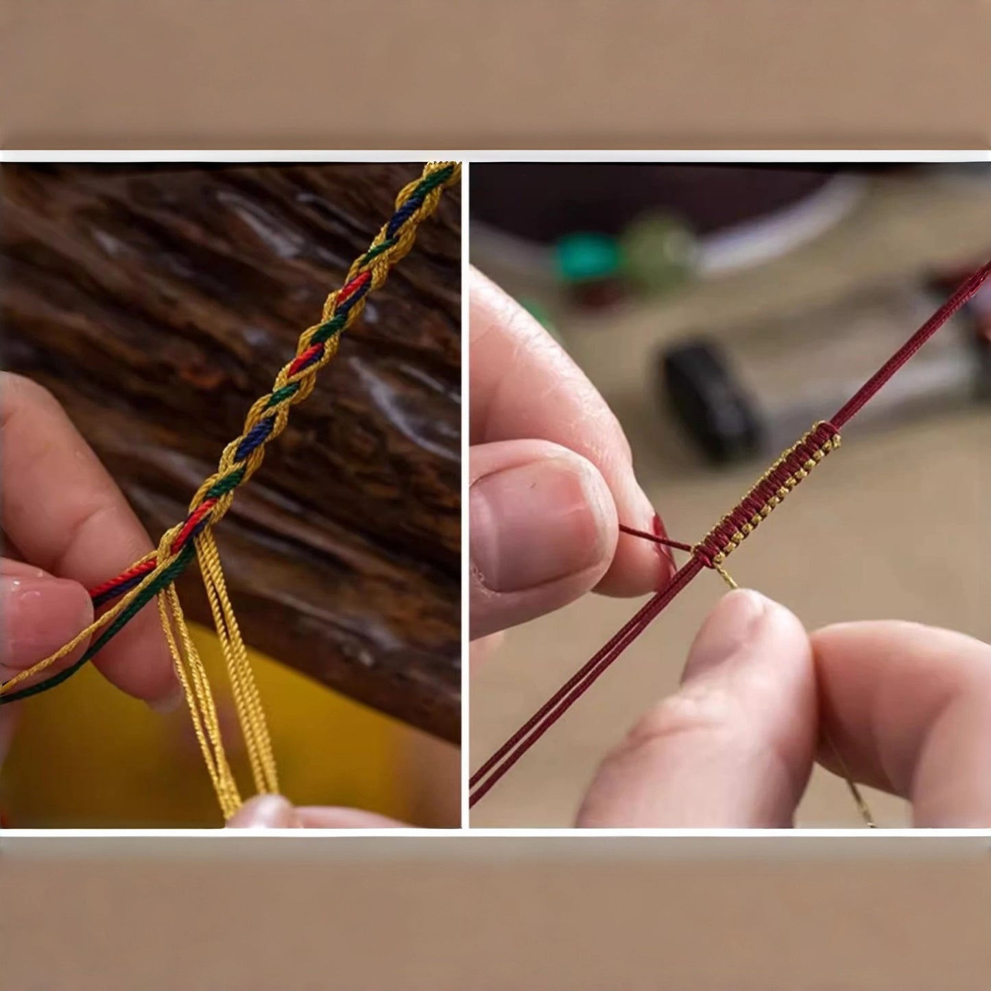 Luxury Bohemian Tassel String Necklace Multi Gemstone Adjustable Cord