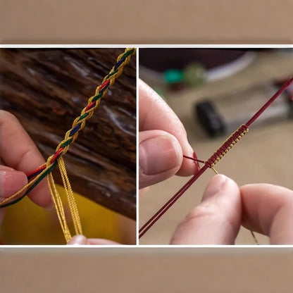 Luxury Bohemian Tassel String Necklace Multi Gemstone Adjustable Cord