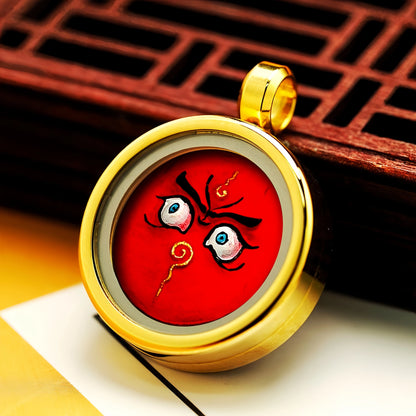 Red Wealth Eye with Mineral Pigments - Passion Income & Entrepreneurial Blessing Jewelry