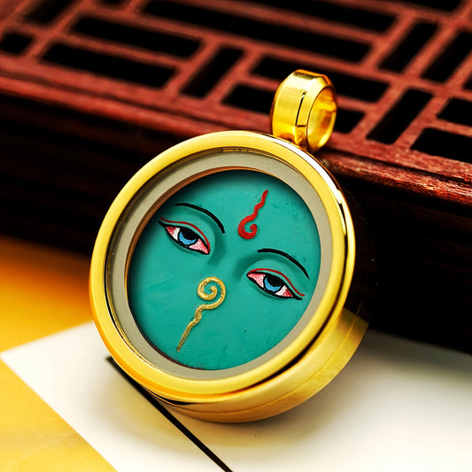 Mini Five Color Wisdom Eyes Necklace with Glass Gau Box - Multidimensional Intelligence Jewelry