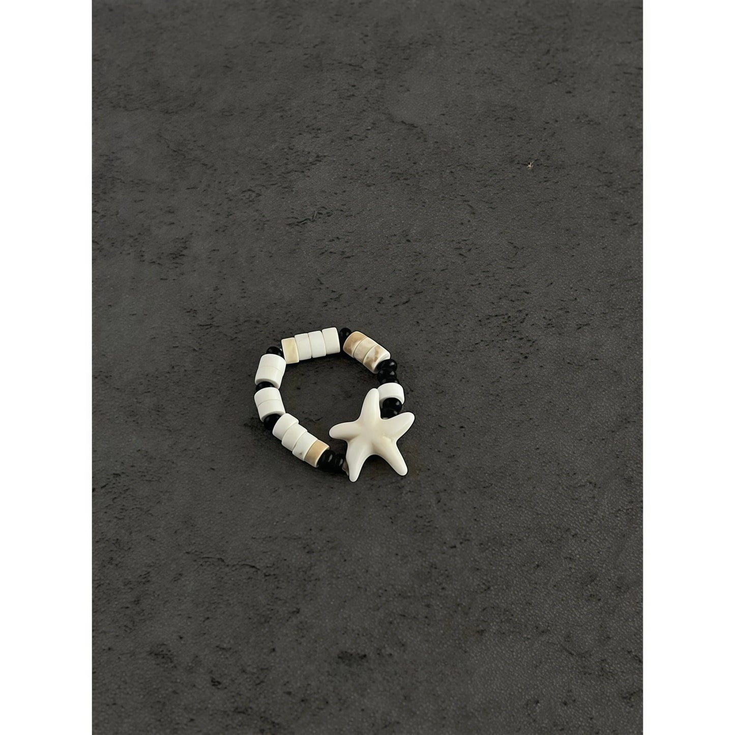 Picasso-Style Multicolor Gemstone Stretchable Ring