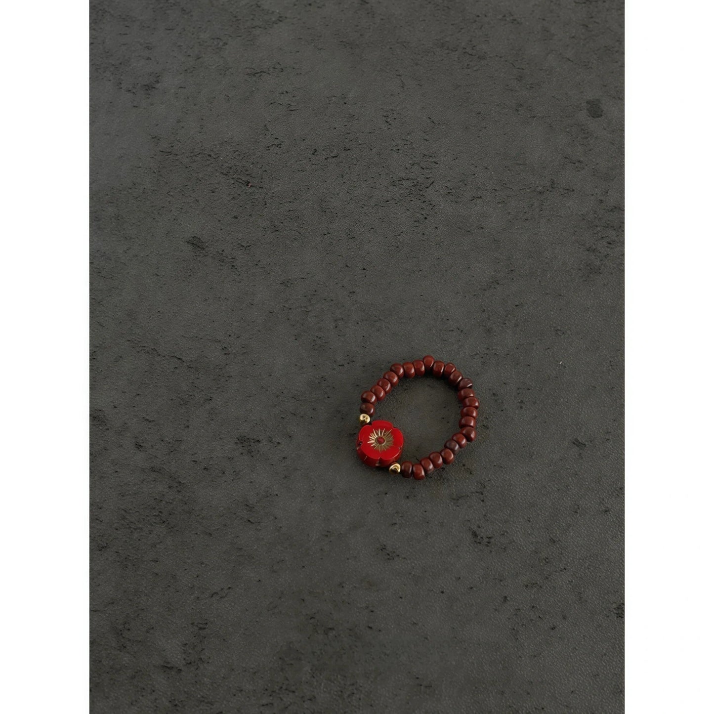 Picasso-Style Multicolor Gemstone Stretchable Ring