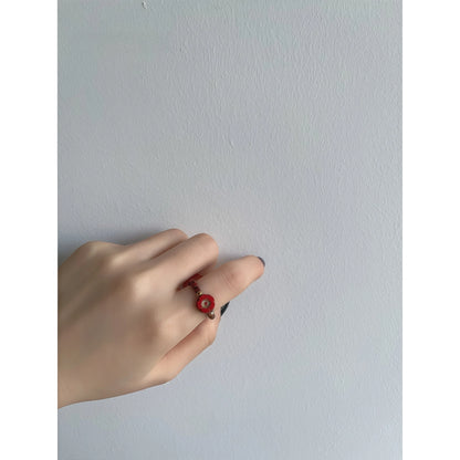 Picasso-Style Multicolor Gemstone Stretchable Ring