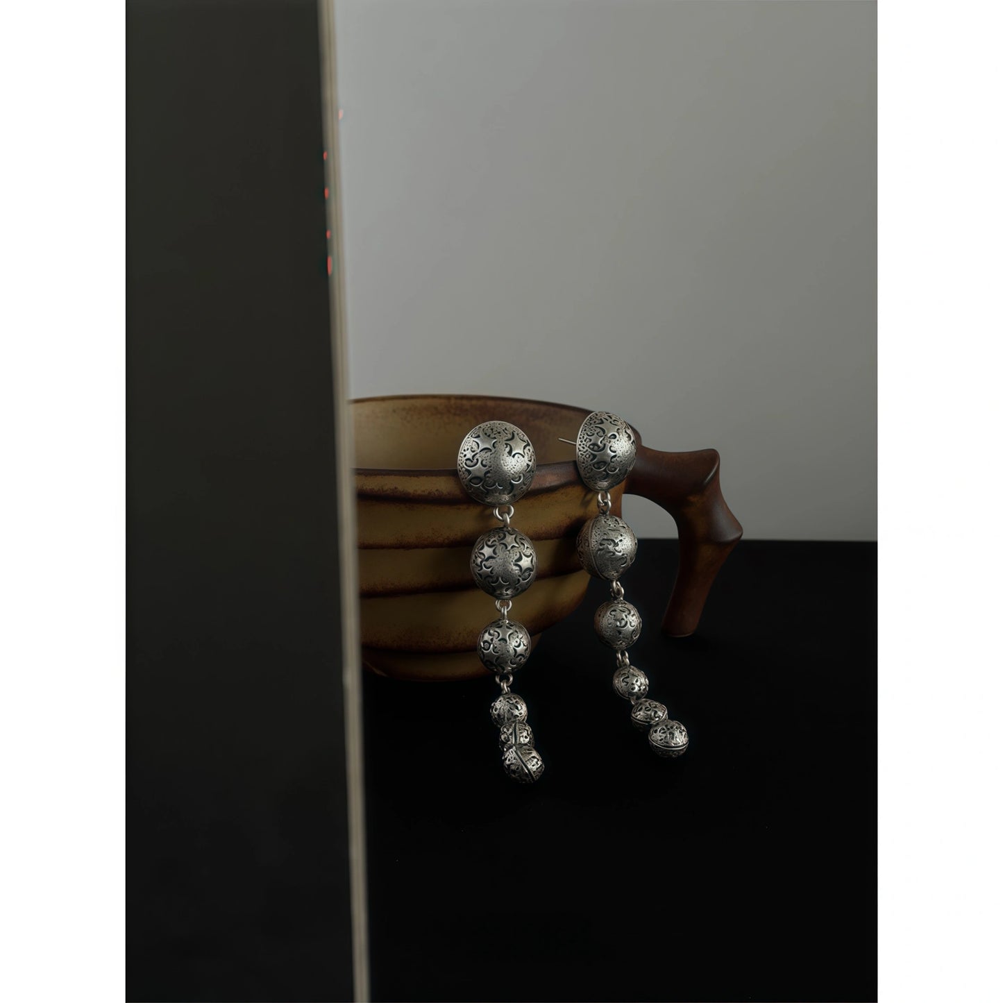 Pyramid (Earth Energy) & Sky Star Drop Earrings - Focus & Balance