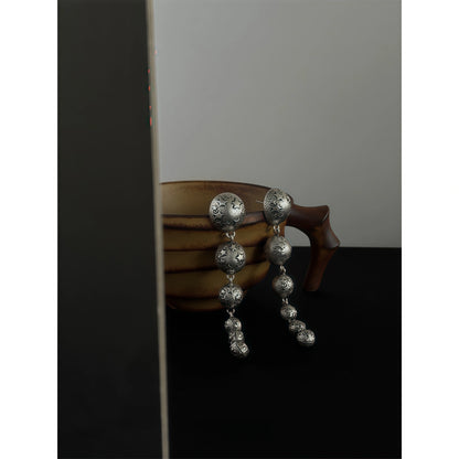 Pyramid (Earth Energy) & Sky Star Drop Earrings - Focus & Balance