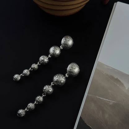 Pyramid (Earth Energy) & Sky Star Drop Earrings - Focus & Balance