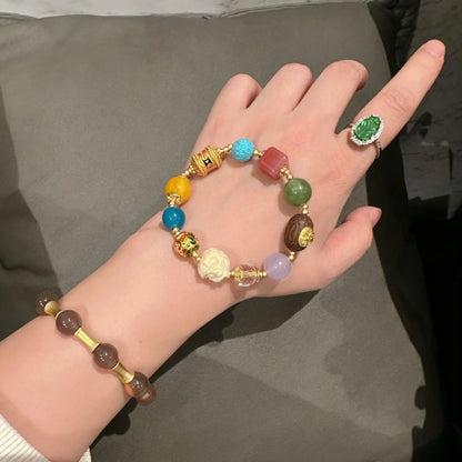 Total Harmony Multi-Gemstone Agate Healing Bracelet for Modern Women Empowerment