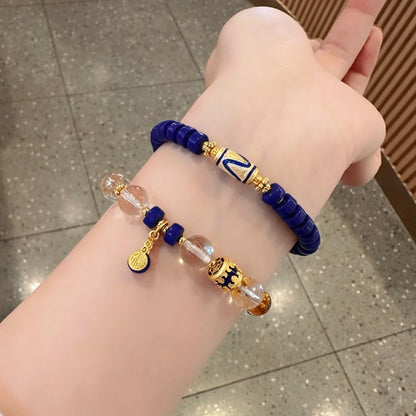 Lapis Lazuli Empowerment Bracelet with Natural Crystals for Wisdom Strength and Clarity Women's Crystal Healing Jewelry by Mulstio